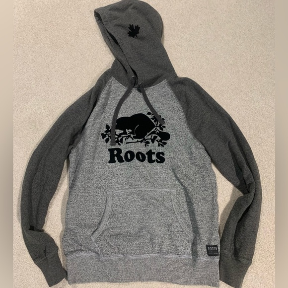 Roots salt and pepper pullover hoodie - Picture 1 of 3